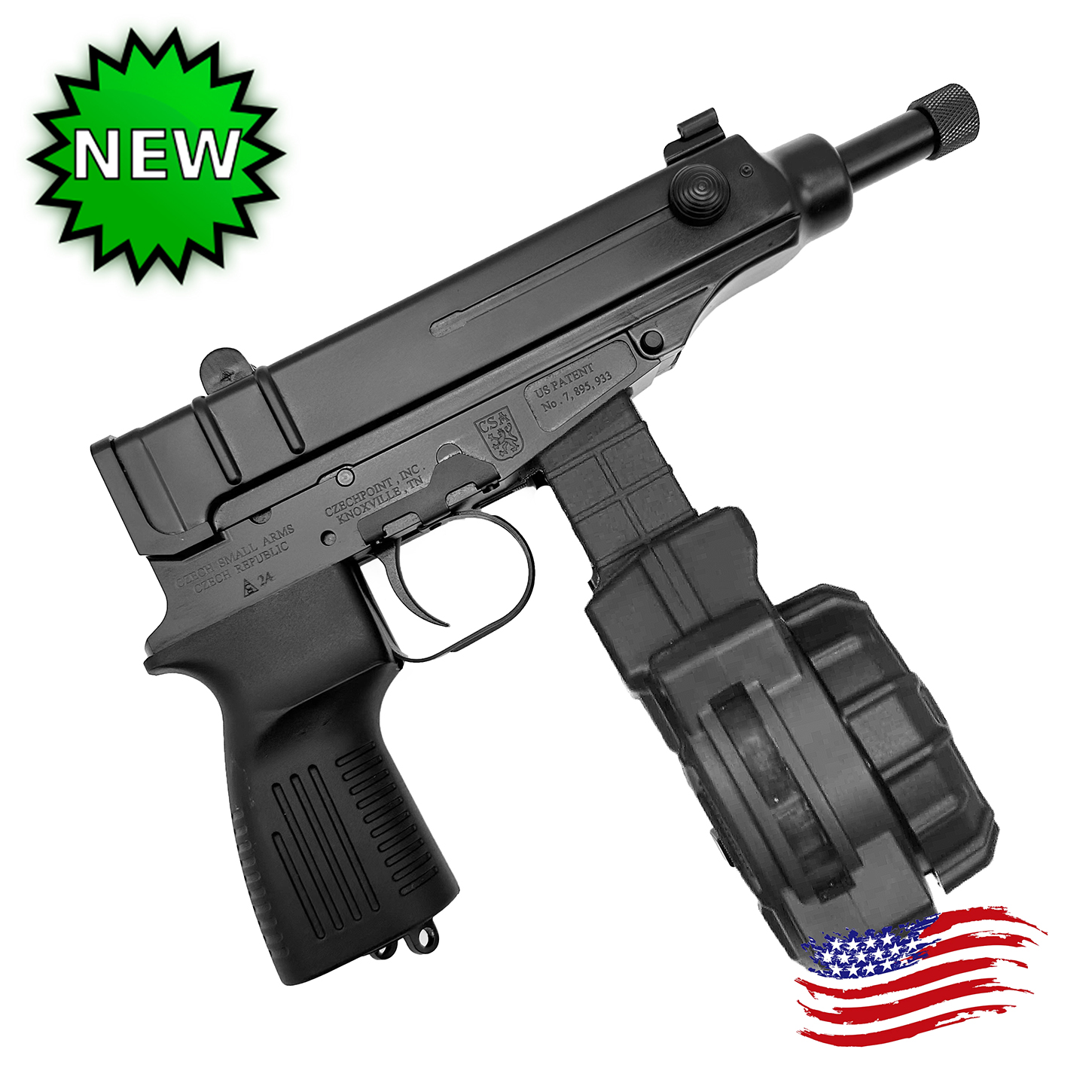 VZ 61 Skorpion Drum Magazine 32 rd .380 ACP